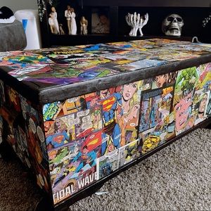 Custom vintage comic book trunk